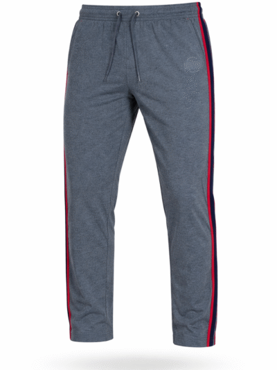 Men’s Slim Fit Jogger Pants – Grey with Side Stripe