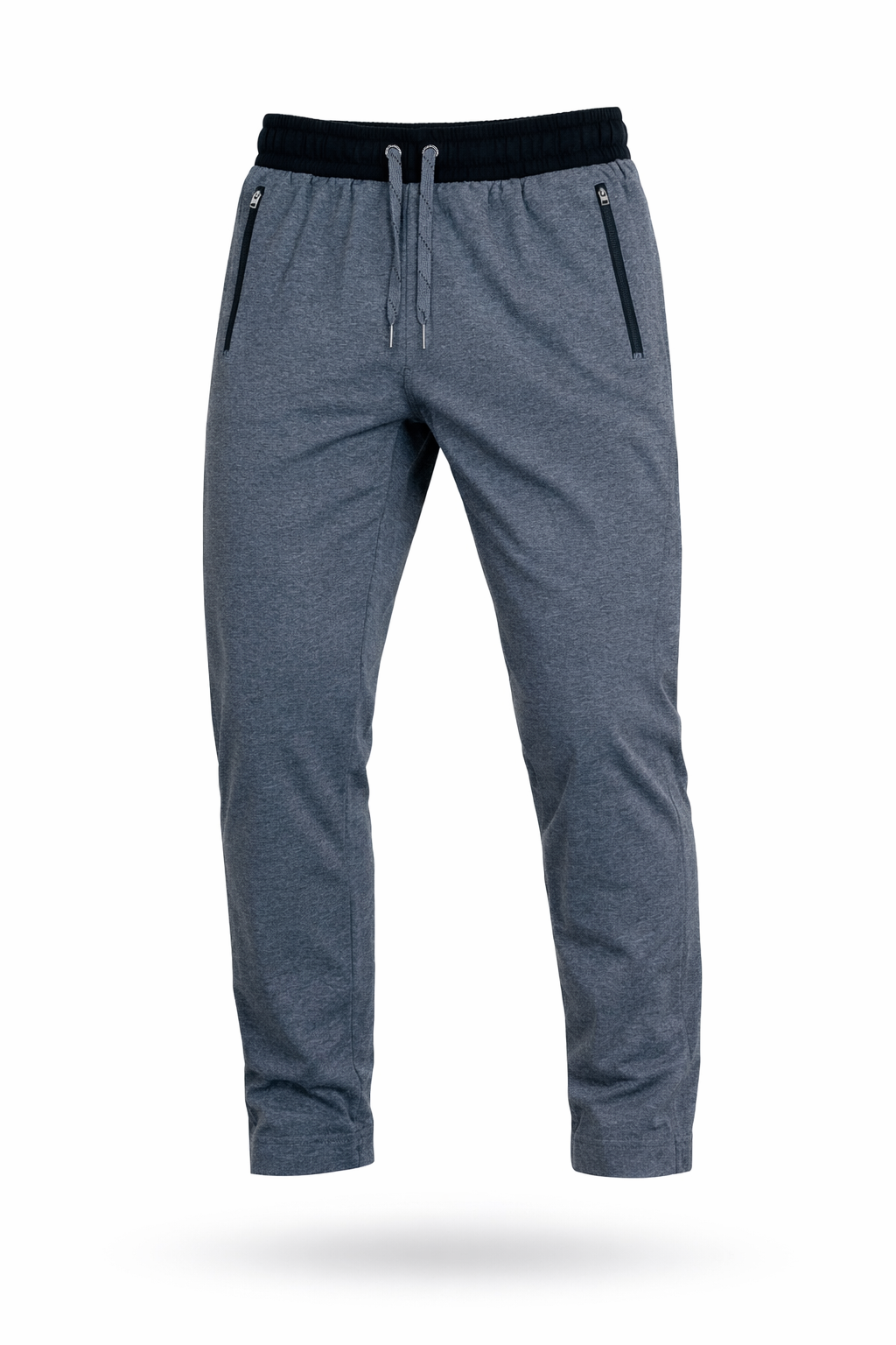 Men’s Slim Fit Jogger Pants – Grey with Side Stripe - Image 2